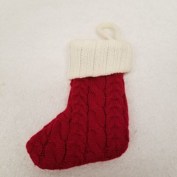 Baby Christmas stocking monogram P seven inches tall - Picture 4 of 6